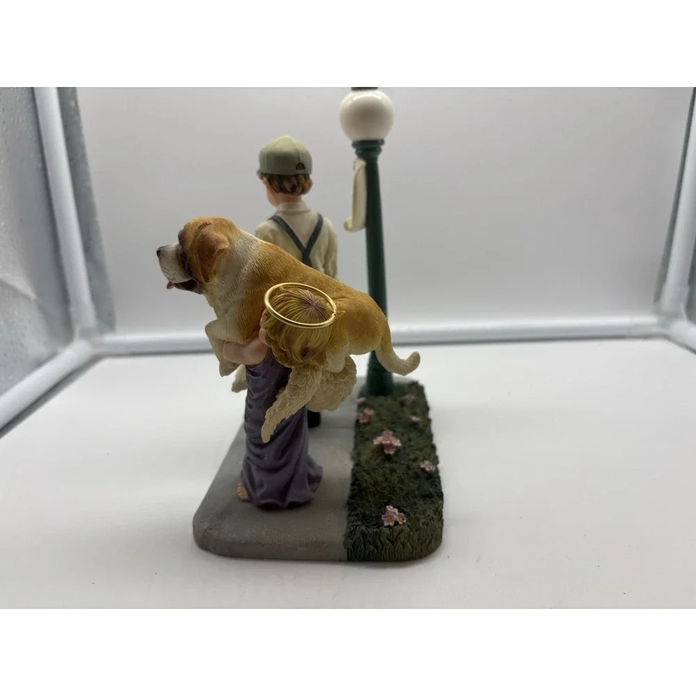 VTG Prayers & Promises Lost and Found Dog Angel Figurine 2001 Retired Demdaco